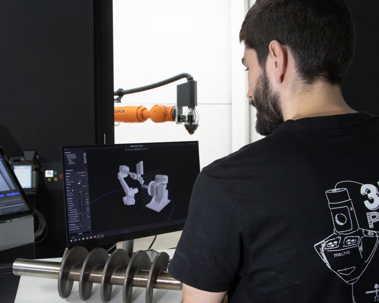 Meltio revolutionizes the ability of a robotic arm to manufacture 3D printed metal parts with its ultimate Meltio Space software, which enables highly accurate and reliable designs